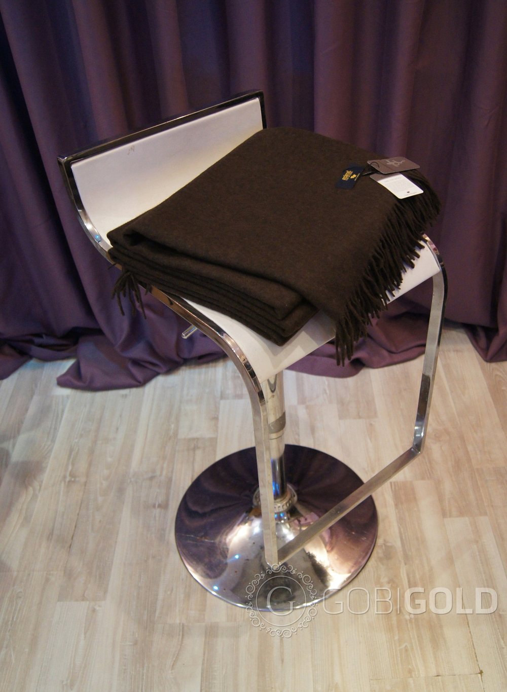 Плед из 100% пух яка 150x200 см. (ERDENET) - DARK