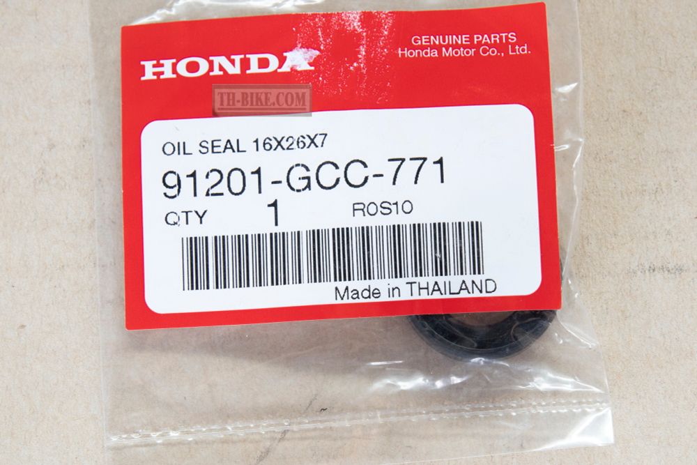 91201-GCC-771. OIL SEAL, 16X26X7