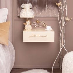 Тумба прикроватная Ин Блум подвесная Айвори