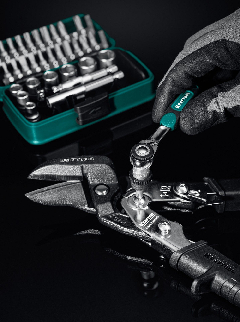 Универсальный набор инструмента KRAFTOOL X-Drive 35, 1/4 35 предметов (27974)