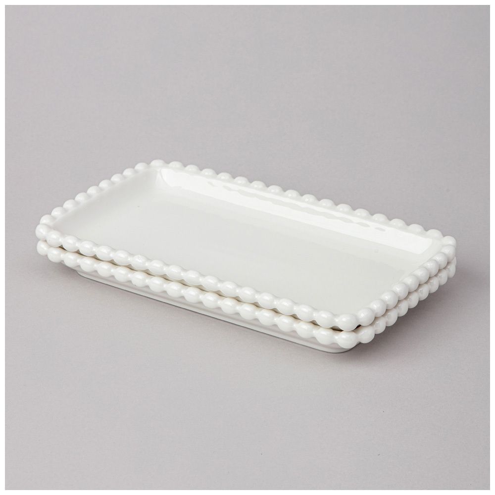 НАБОР БЛЮД LEFARD "PEARL" ПРЯМОУГ. 2 ШТ. 20*12*2 СМ (КОР=18НАБ.)