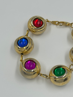Браслет с разноцветными кабошонами (маленький)