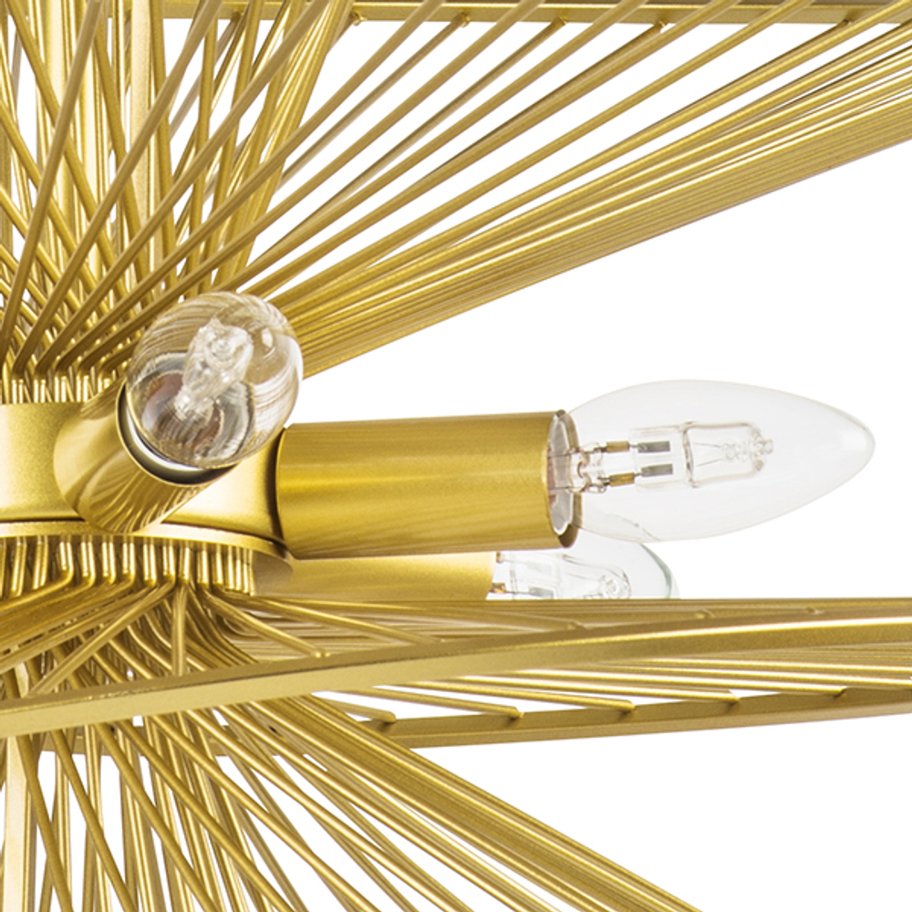 728163 Люстра ZETA 6х40W E14 ЗОЛОТО