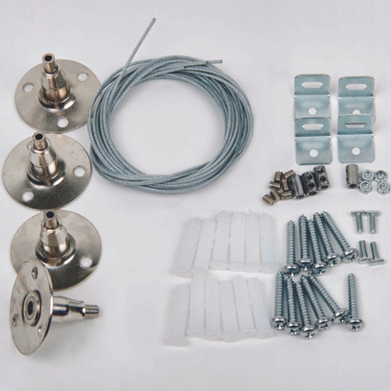 UFL-H01 SILVER 100 POLYBAG Крепления для светодиодных панелей. Четыре тросика с креплениями длиной 1м. TM Uniel