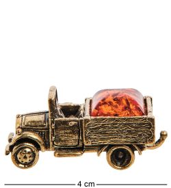 AM-3017 Фигурка «Машина Грузовая» (латунь, янтарь)