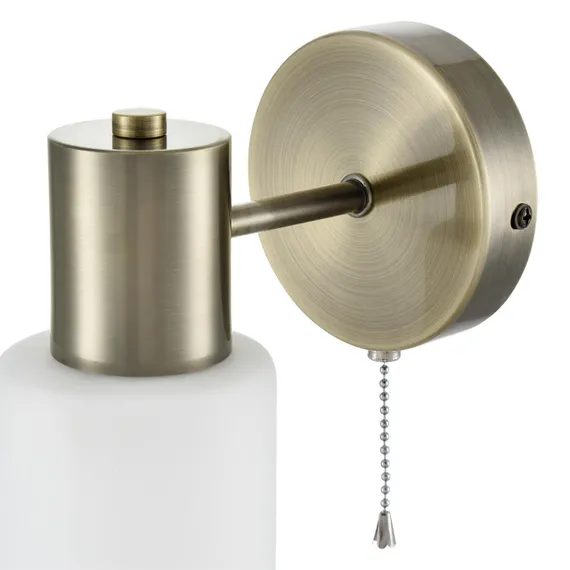 8100/1W COMFI LN25 74 бронза/белый металл/стекло Бра Е14 1*40W 220V MAVE