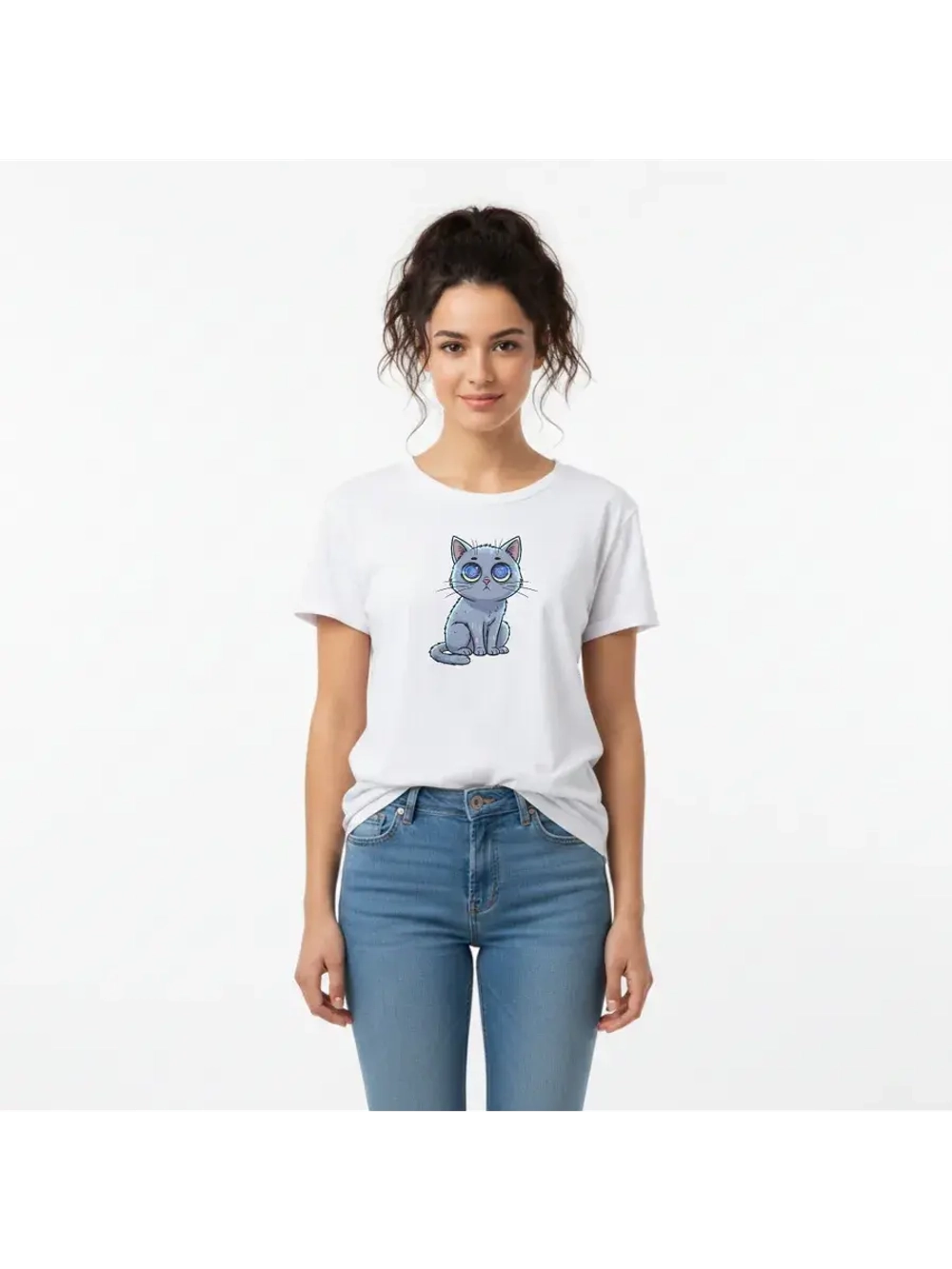 Футболка больших размеров с принтом