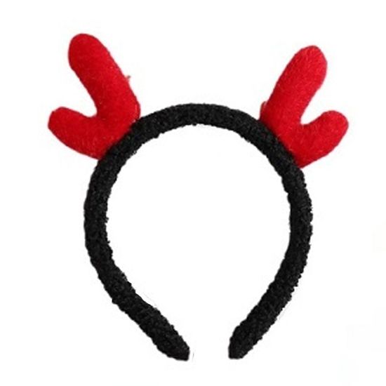 Ободок Красные Рожки черный