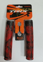 Грипсы TRIX, для BMX, резиновые, 166мм, противоскользящие, двухцветная комбинация, черно-красный