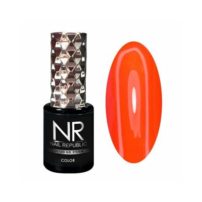 NR Safari Гель-лак 233 - Янтарно-оранжевый, 10 мл