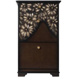 Тумба для обуви Терра-3 (с 3-мя ящиками) Каштан Амбер