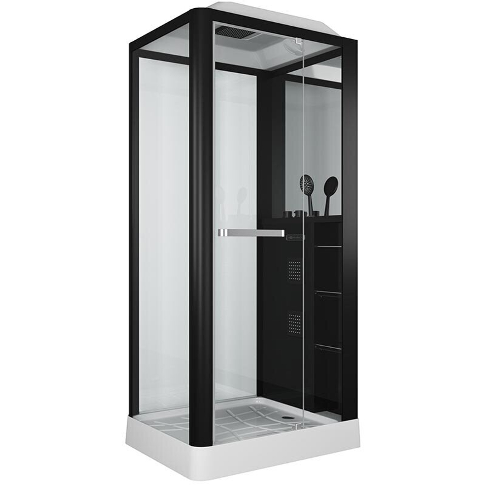 Душевая кабина Grossman Alba GR222 (80x100x225) дверь распашная,3 места