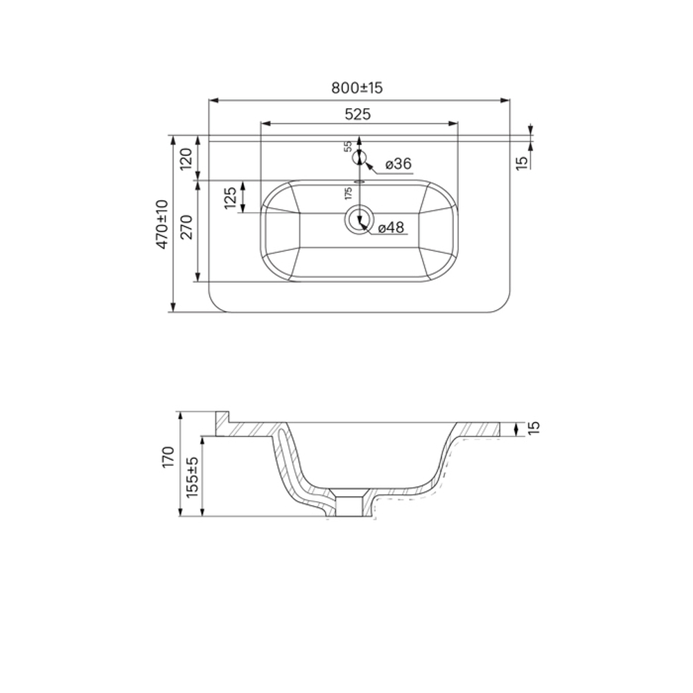 Тумба с умывальником IDDIS Brick, подвесная, 80 см, белая, BRI80W0i95K