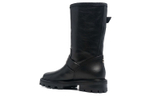 Jimmy Choo Biker II Cow Leather Round Tip Boots Women"s Black