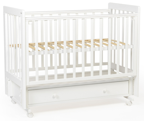 Детская кроватка Tutis Cloud 4 с маятником и ящиком VD25-2122201 белый