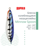 Блесна для рыбалки колебалка Minnow Spoon, 8см, 22гр