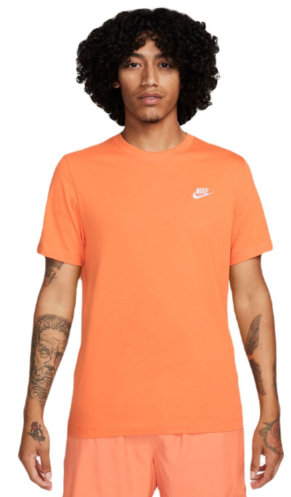 Мужская теннисная футболка Nike Sportswear Club T-Shirt - bright mandarin