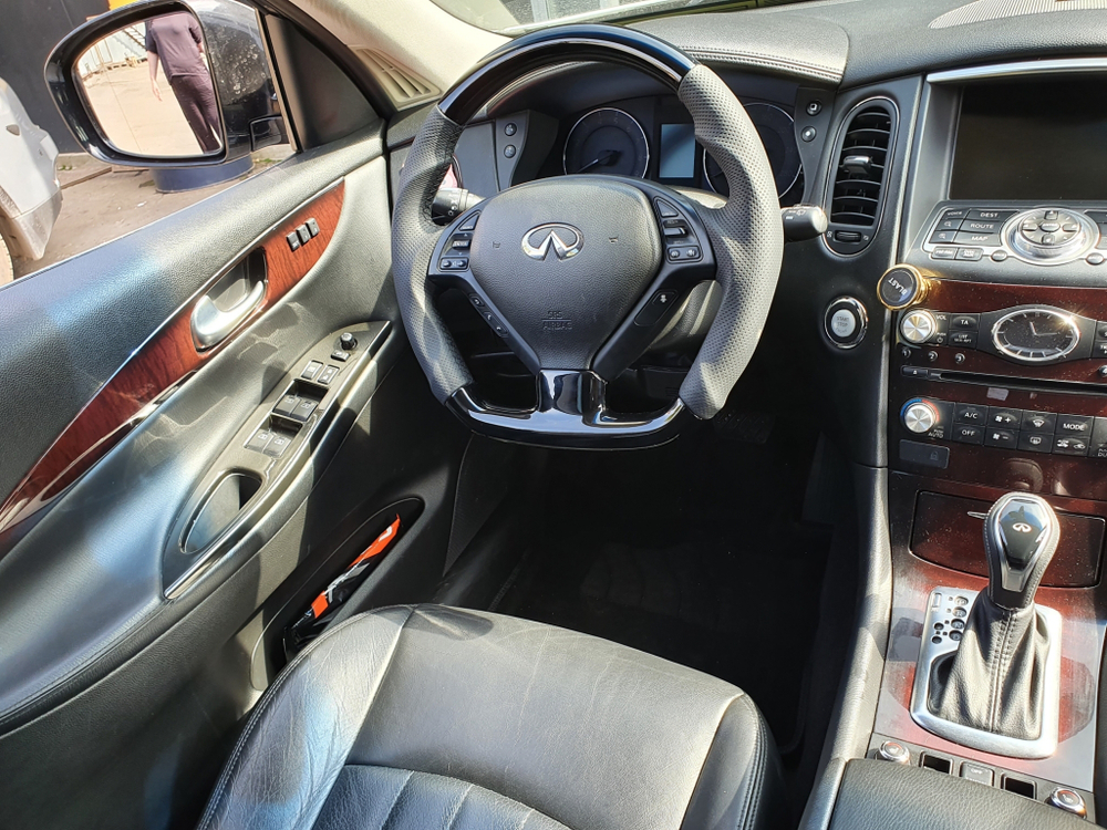 Руль ver.2 Infiniti QX50 EX35 EX37 EX25 G35 G37 чёрный