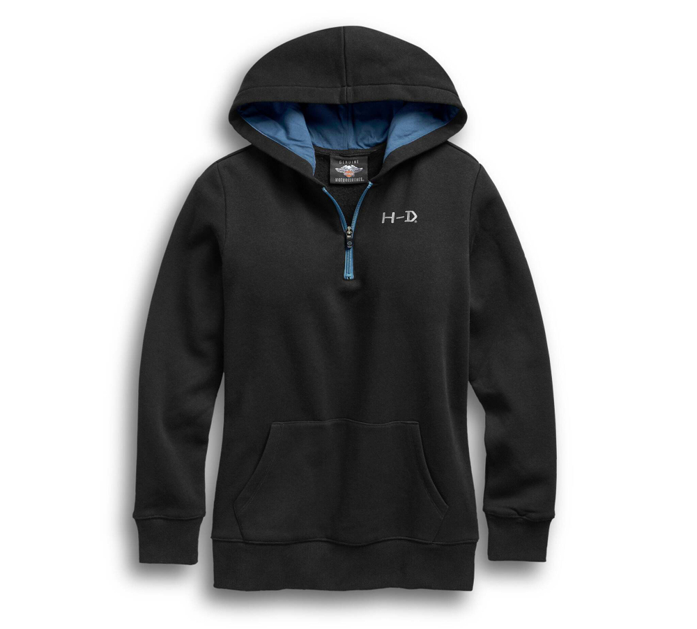 Пуловер Roses 1/4-Zip Hoodie Harley-Davidson