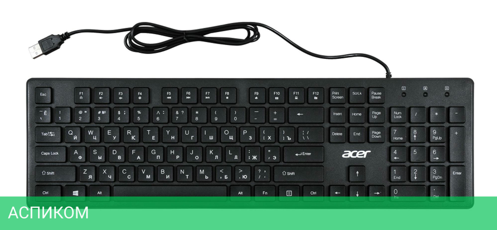 Клавиатура Acer OKW020 черный (ZL.KBDEE.001)