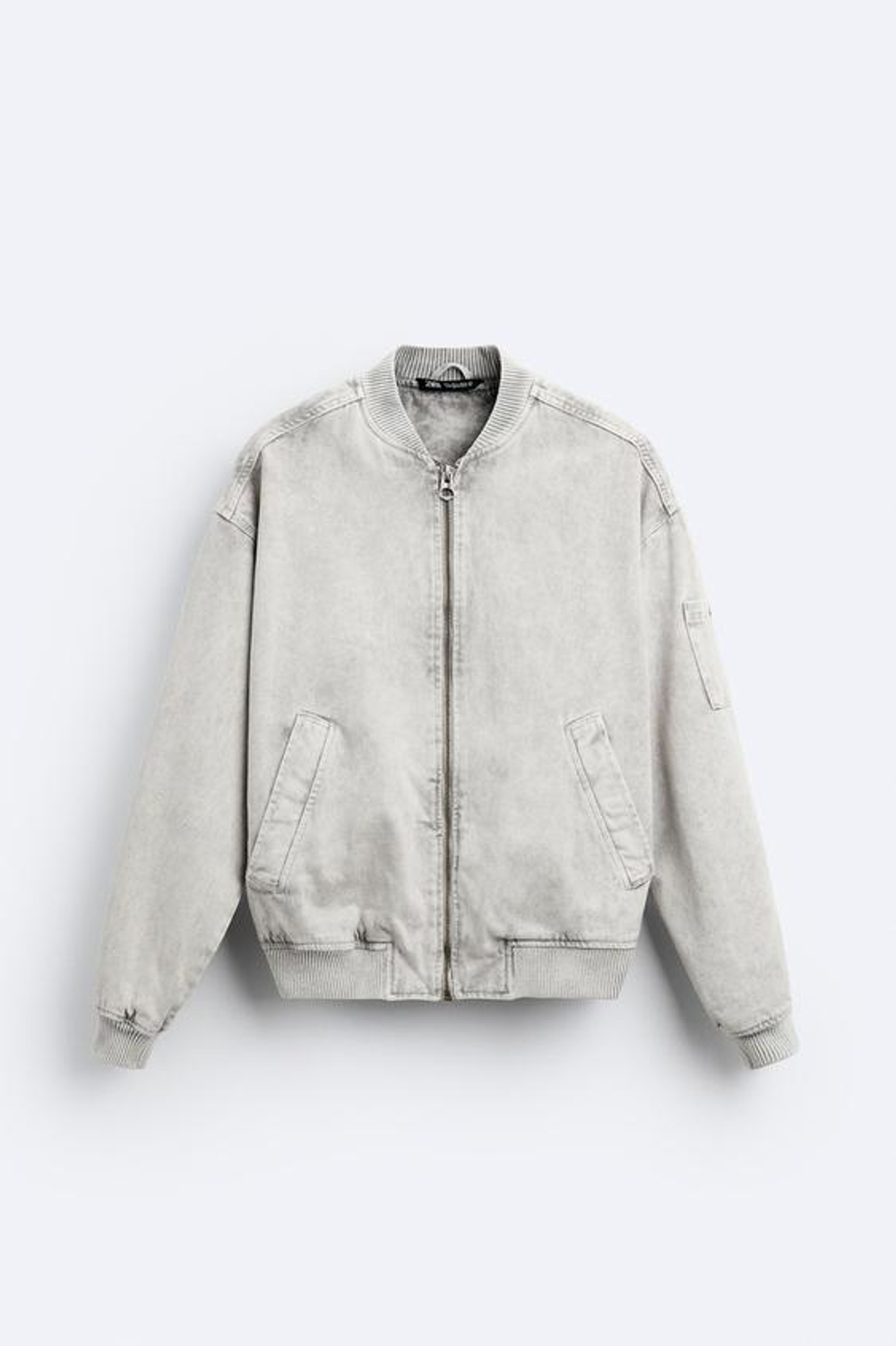 かいろ ZARA ХЛОПКОВЫЙ БОМБЕР, СВЕТЛО-СЕРЫЙ, 6987/354 – купить за 8