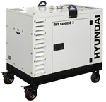 Электростанция дизельная с воздушным охлаждением HYUNDAI DHY 14000SE-3 в кожухе