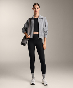 Oysho Майка Comfortlux с чашками и полосками на спине, черный