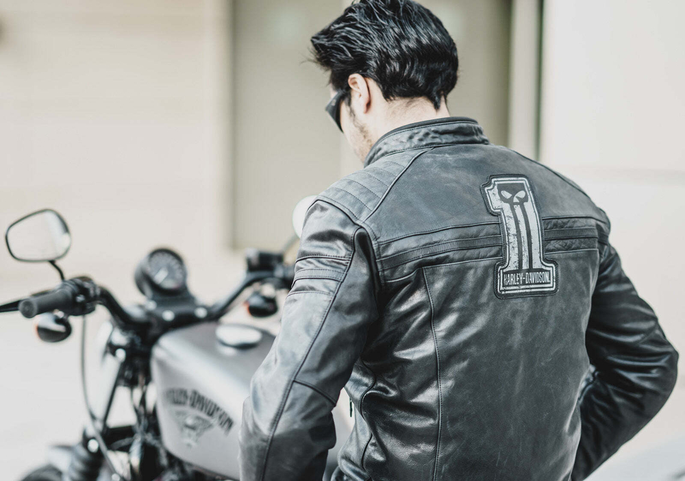 Куртка Skull Lederjacke Herren Harley-Davidson
