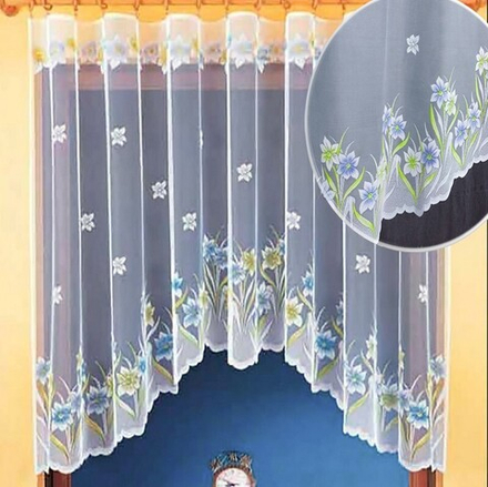 Занавеска "Ф. СТАВА", цвет белый с ярким рисунком, Польша.