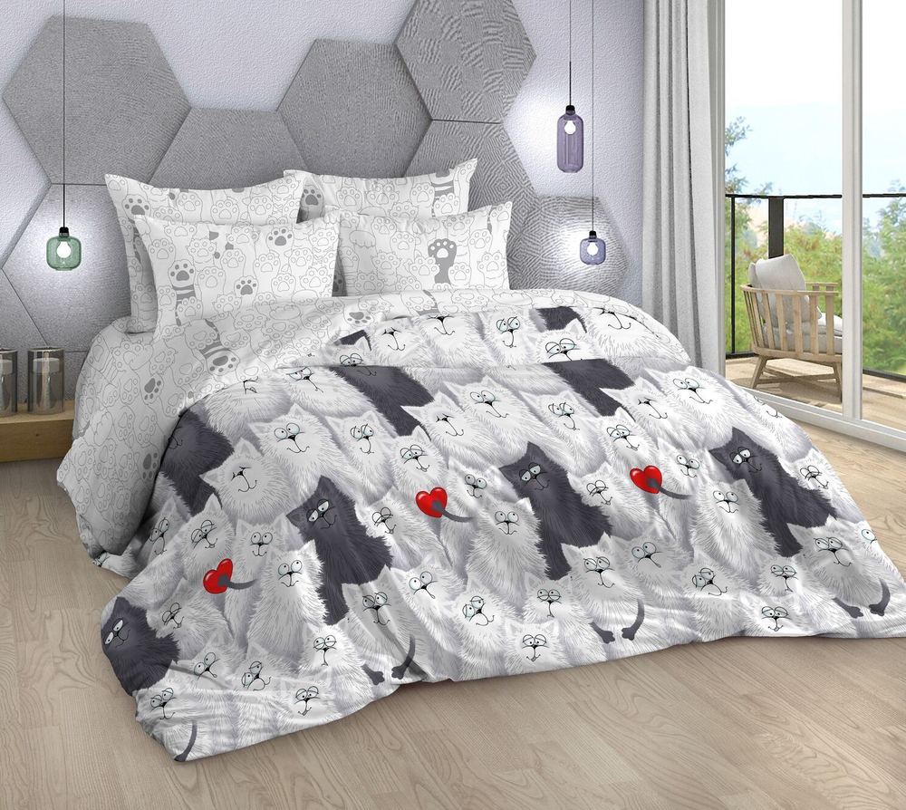 Постельное белье 2 спальное, поплин, наволочки 70х70, 100% хлопок, ивановский текстиль постельное белье