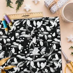 Ткань премиум Оксфорд 600D зимние метаморфозы