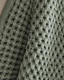 ZARA HOME ВАФЕЛЬНОЕ КУХОННОЕ ПОЛОТЕНЦЕ, СИНИЙ