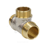 Тройник латунь никель Ду 25 (1") НР/НР/НР 9010 ГОСТ 32585-2013 Aquasfera 9010-03