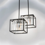 713037 Люстра REGOLO 3х40W G9 ЧЕРНЫЙ МАТОВЫЙ/ПРОЗРАЧНЫЙ