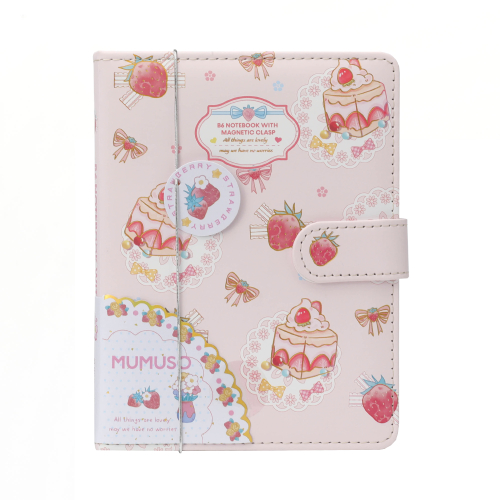 Mumuso Блокнот B6 — компактный и милый блокнот с розовой мягкой обложкой
