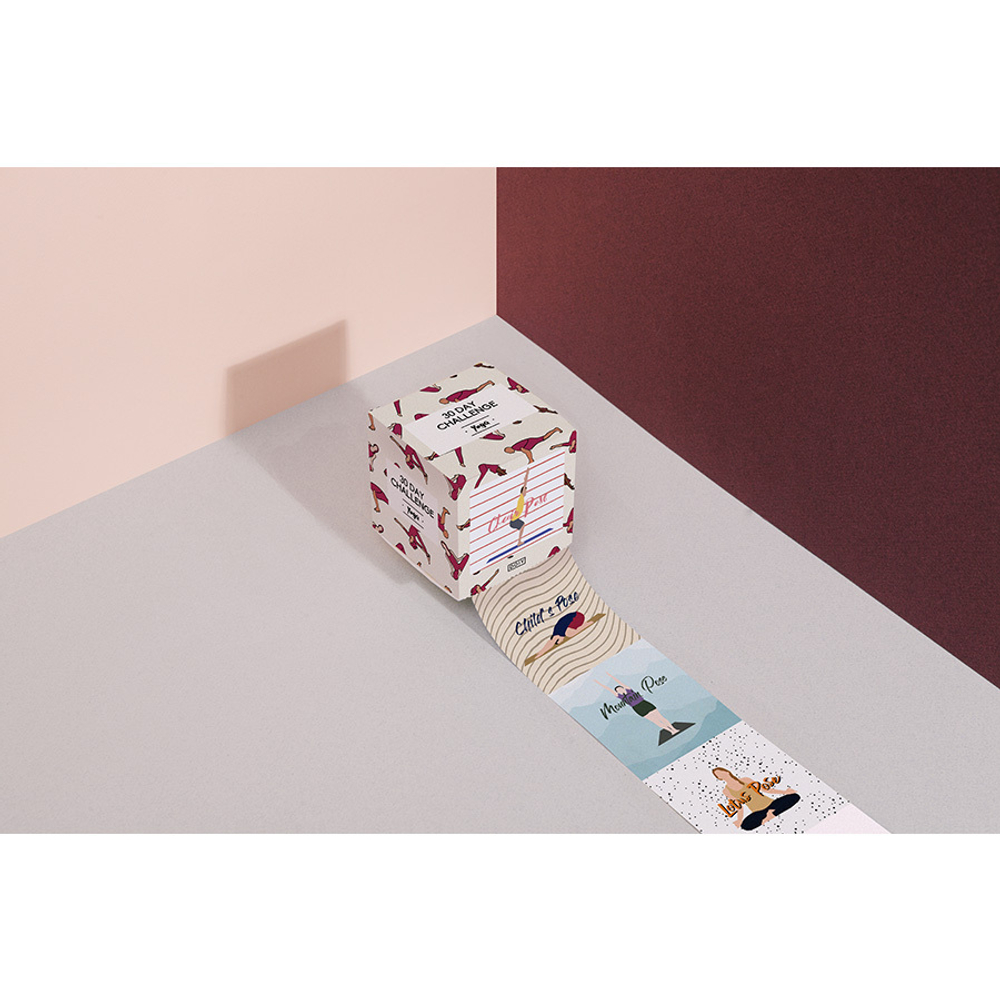 Набор поз для йоги на 30 дней yoga challenge