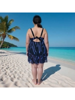 Купальник-платье слитный большой размер