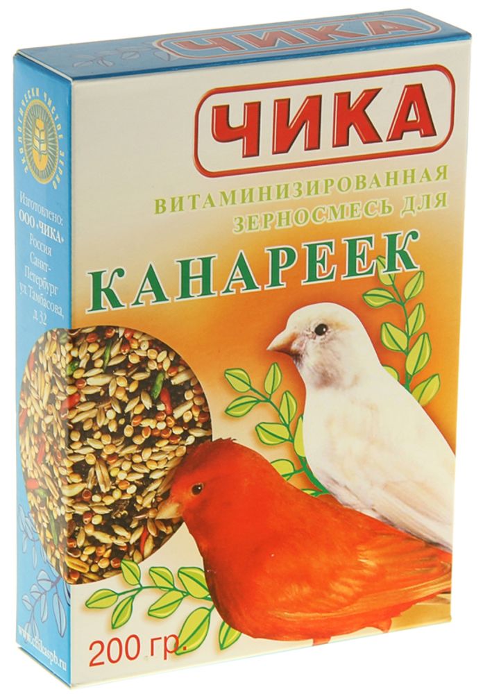 Чика Канареечное семя лакомства для птиц, 200 г