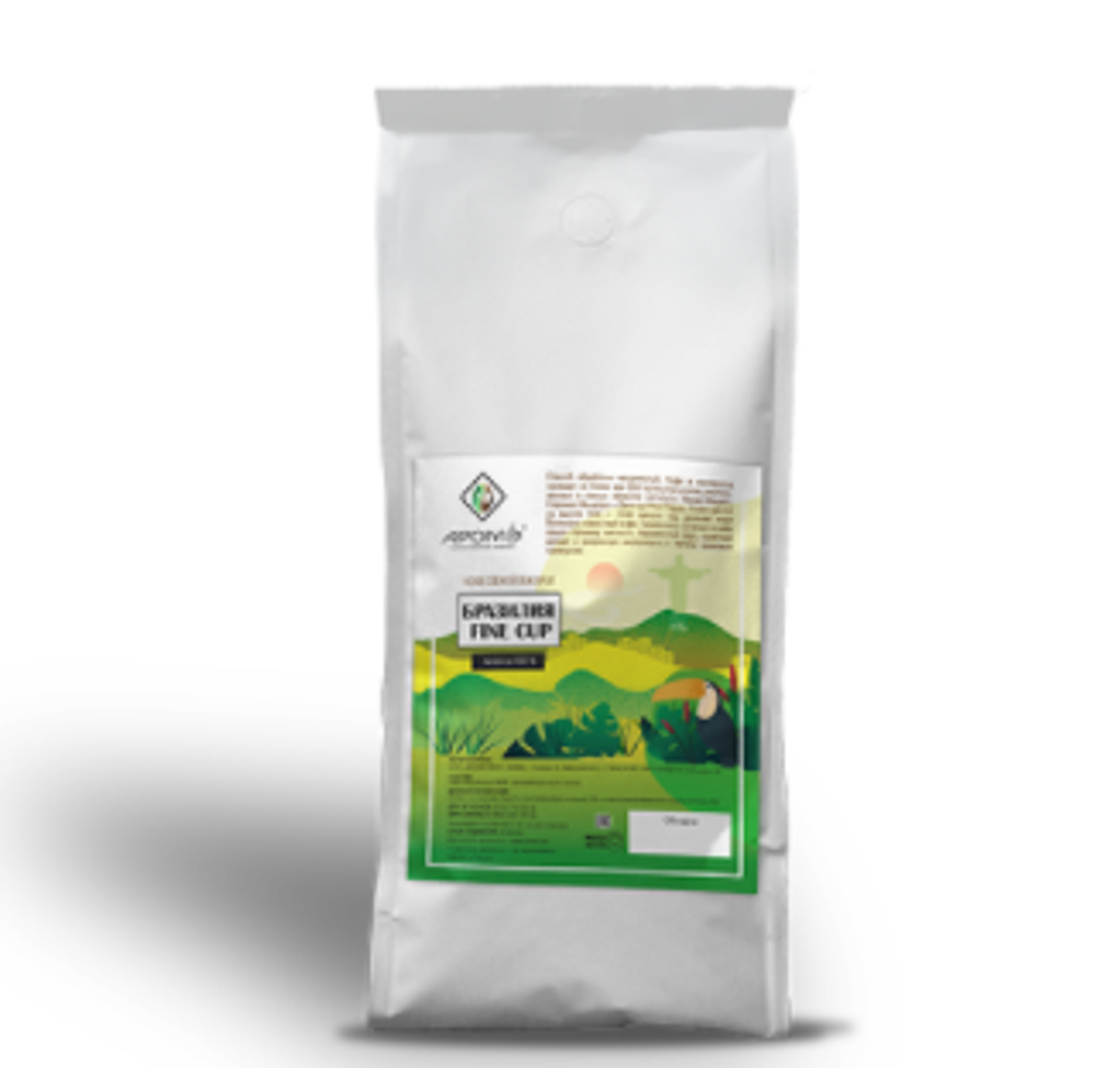 Кофе Бразилия Fine Cup (Венская) арабика 100% в зернах 1 кг