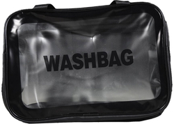 Косметичка водонепроницаемая Washbag сумка с ручкой органайзер косметичка для бассейна душа роддома, черная 30*12*21см
