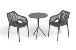 "Беллини" обеденная группа на 2 персоны, цвет темно-серый