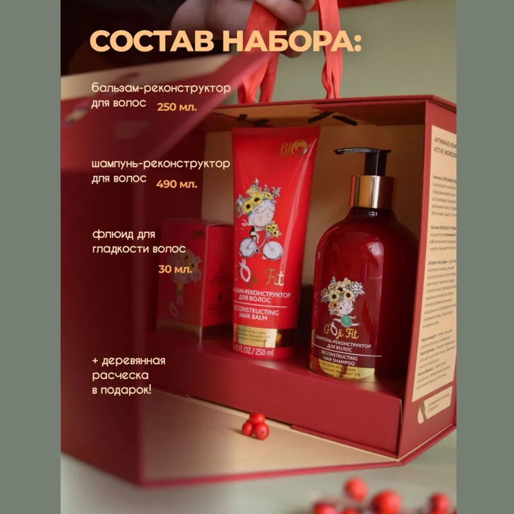 Набор косметики по уходу за волосами "Идеальная гладкость"