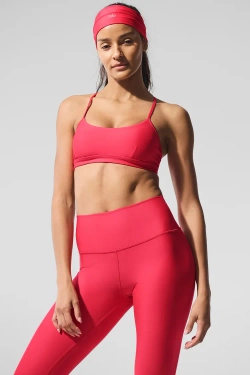 Alo yoga Топ-бюстгальтер Airlift, карамельно-красный