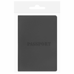 Обложка для паспорта мягкий полиуретан "PASSPORT" черная STAFF (5 штук в упаковке)