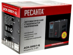 Стабилизатор напряжения Ресанта АСН-3000/1-Ц, Однофазный, 3кВт