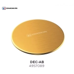 Декоративная накладка для выпуска в цвете светлое золото