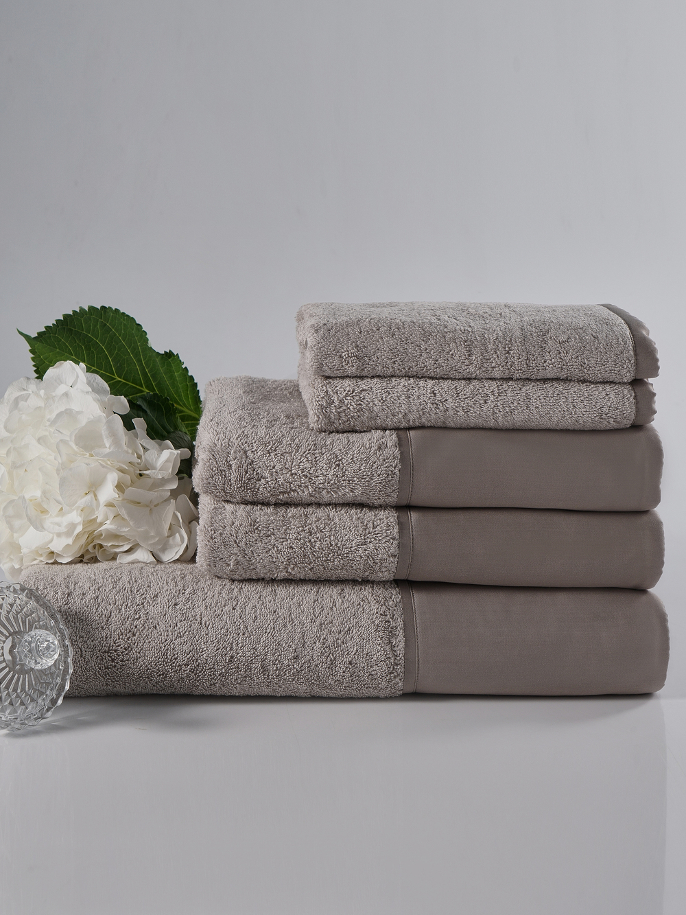 Набор полотенец 5шт Claire Batiste Atelier Brise серо-бежевый