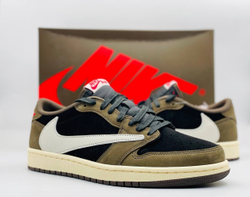 Кроссовки коллаборация Travis Scott x Air Jordan 1 Retro Low OG SP