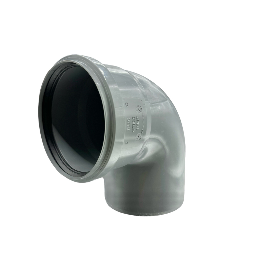 Отвод канализационный TEBO Ø110x87,5°
