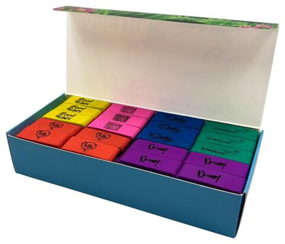 Ластик 41х14х8мм. термопласт. резина скошенный, мягкий, ассорти (Creativiki)